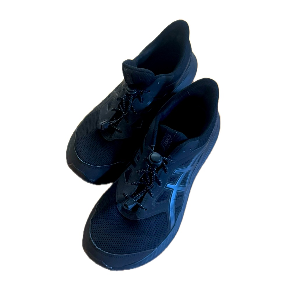 😎 Men’s Asics GEL-CONTEND® black running shoes in size 9 with new laces